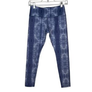 GLYDER Tie Dye Crop Leggings Blue